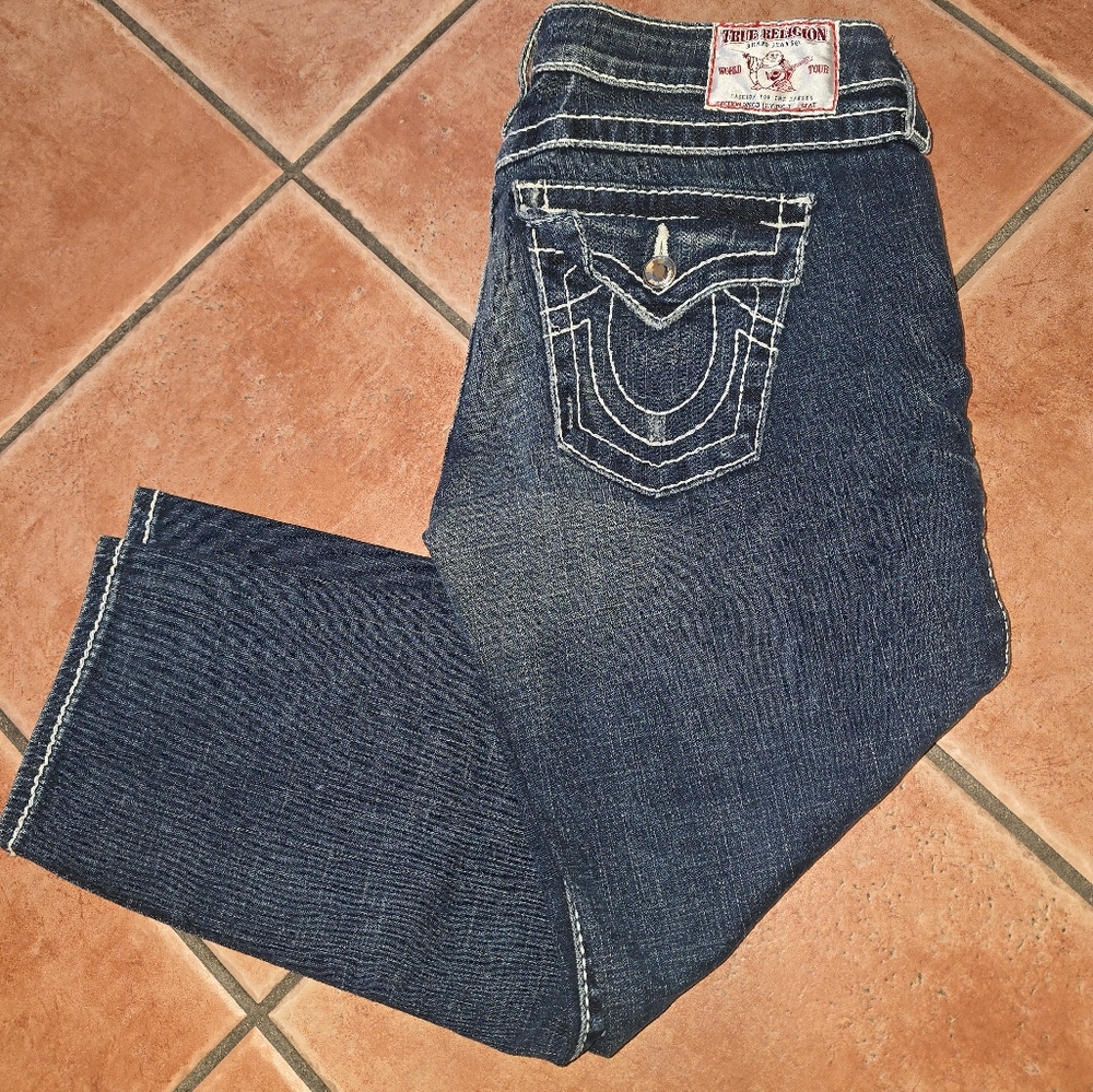 Low Rise True Religion Denim Capris